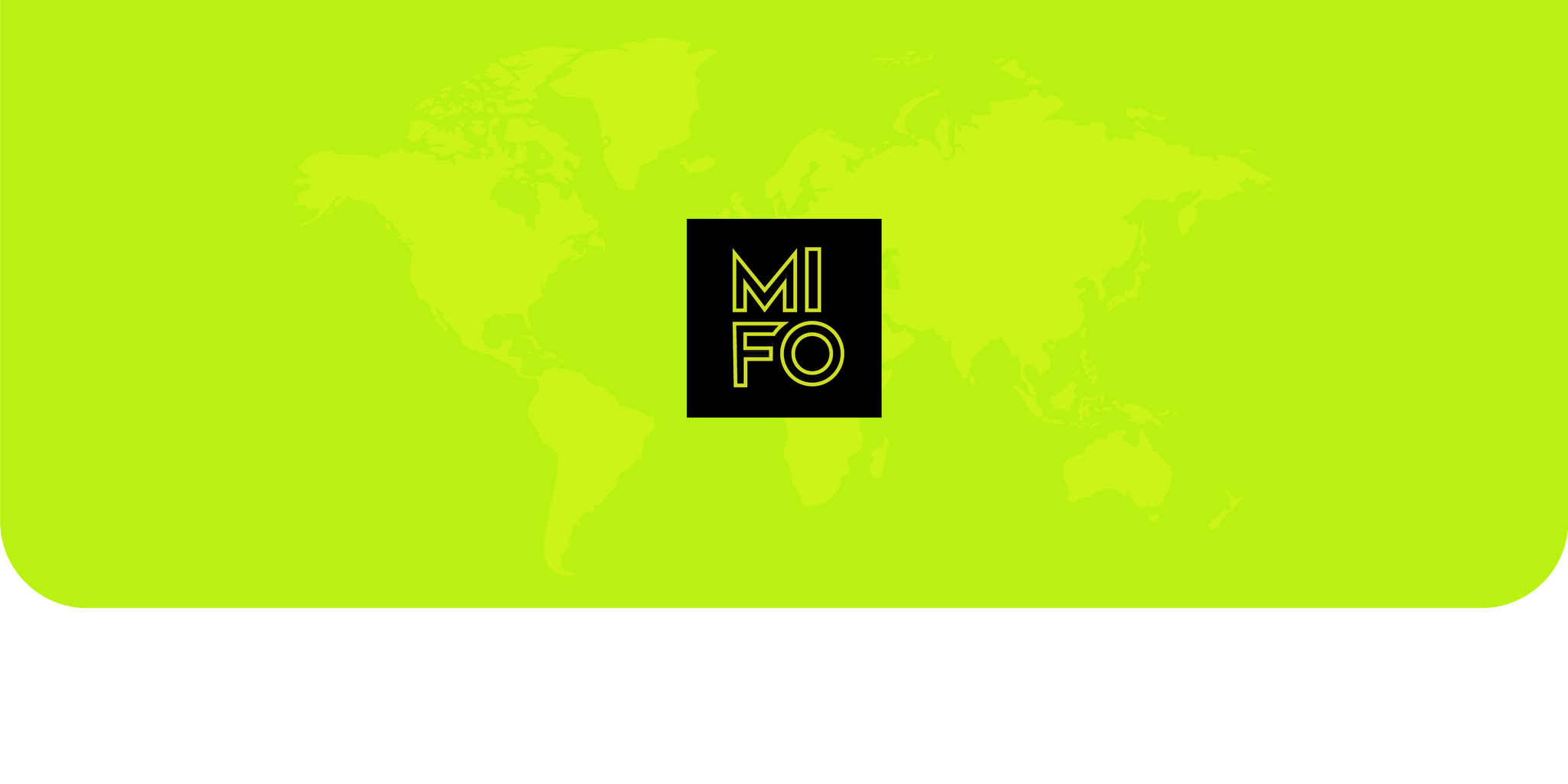 Mifo Logo on World Map