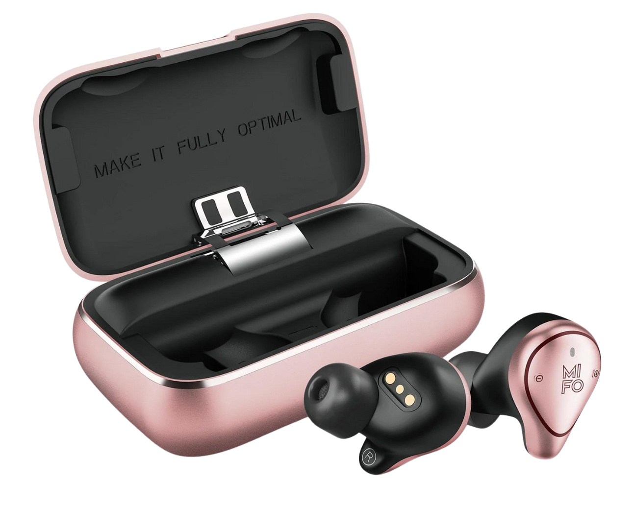 Rose Gold Mifo O5 Plus Earbuds - Smart Wireless Earbuds